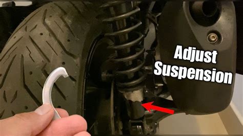 How To Adjust Rear Suspension Shock Absorbers On Yamaha Xmax YouTube