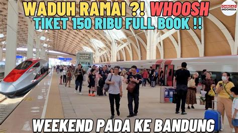 Sabtu Weekend Whoosh Full Penumpang Berbayar Rp Ribu Sekali