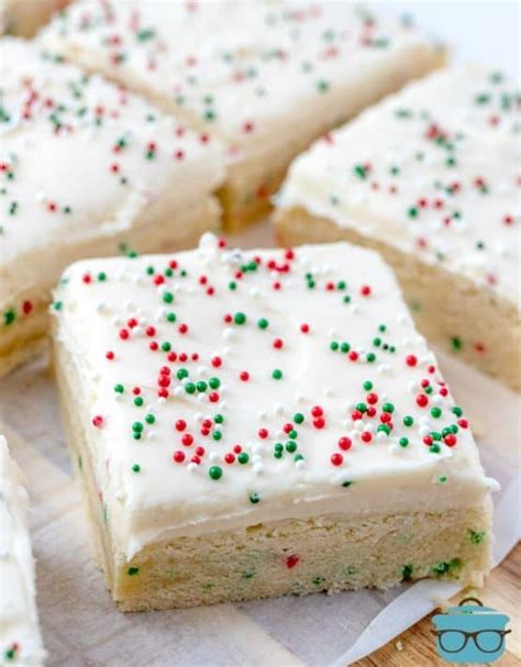 Christmas Sugar Cookie Bars The Country Cook