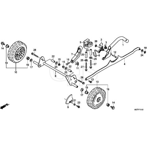 Honda Hrx C Hyee Masf Front Wheel Diagram Ghs