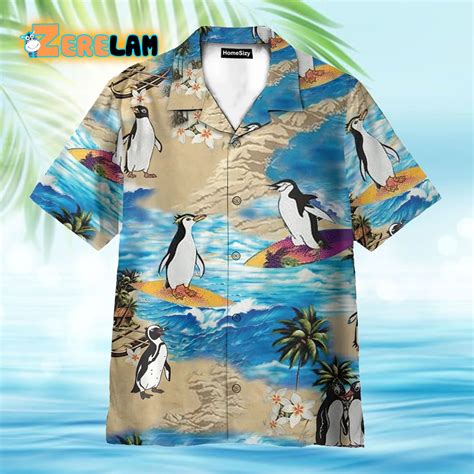 Penguin Island Funny Hawaiian Shirt - Zerelam