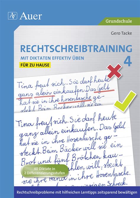 Rechtschreibtraining Mit Diktaten Effektiv üben Bd 4 4 Klasse Für