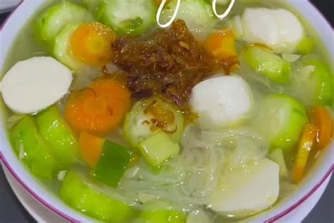 Menu Harian Super Praktis Kesukaan Bocil Resep Sayur Sop Oyong Soun