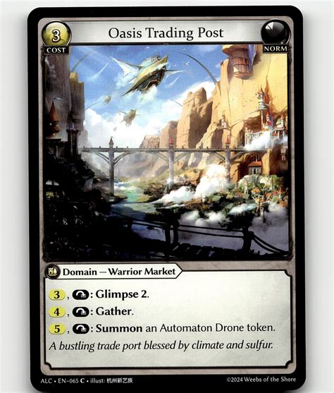 Grand Archive TCG Oasis Trading Post Alchemical Revolution EBay