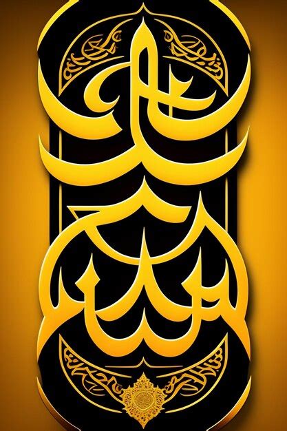 Premium Ai Image Islamic Calligraphy Design Generative By Ai