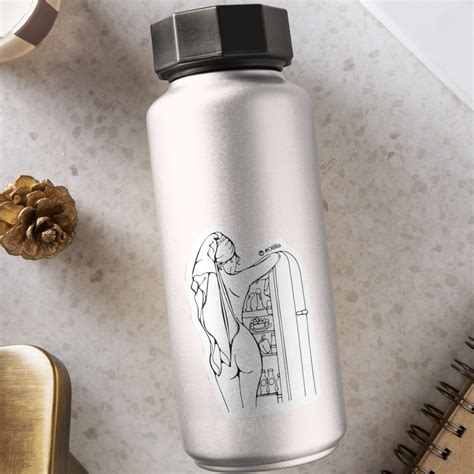 Woman Fridge Sticker Erotic Vinyl Sticker Naked Woman Sticker Sexy Art Sticker Water Proof