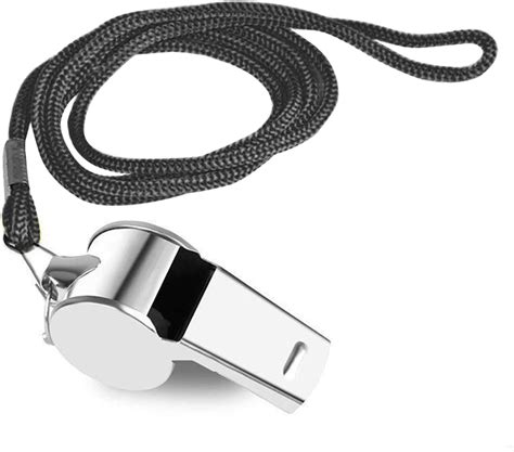 Amazon Ijizuo Stainless Steel Whistle Metal Referee Whistle With