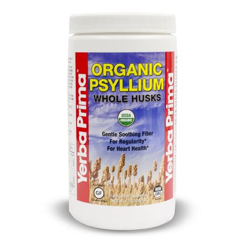 Yerba Prima Organic Psyllium Whole Husks 12 Oz