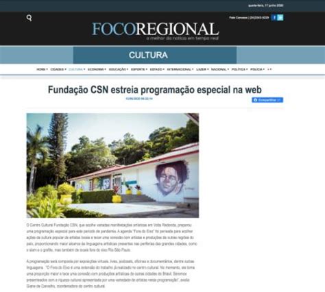 Fundação CSN estreia programa especial na web Centro Cultural