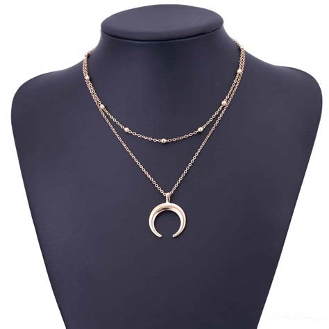 Collier Lune Corne Les Bijoux De Lili