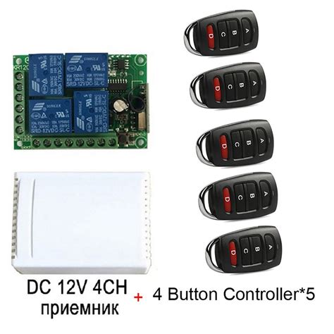 Controle Remoto Sem Fio De Mhz Universal Dc V Ch Rel Rf Receiver