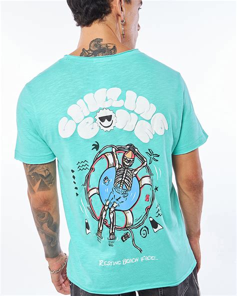 Buy Mens Blue Chilling Bone Graphic Printed T Shirt Online At Bewakoof