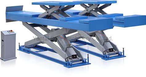 Ce Double Level Hydraulic Scissor Lift For Four Wheel Alignment Large