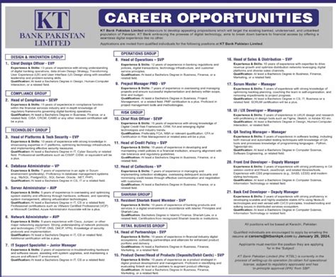 Jobs In KT Bank Pakistan Limited 2024 Asif Brain Academy