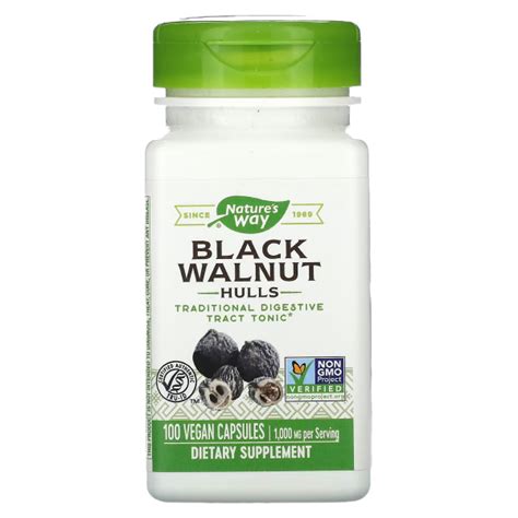 Nature S Way Black Walnut Hulls 100 Capsules Akron Nutrition Center