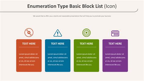 Enumeration Type Basic Block List Diagram Icon