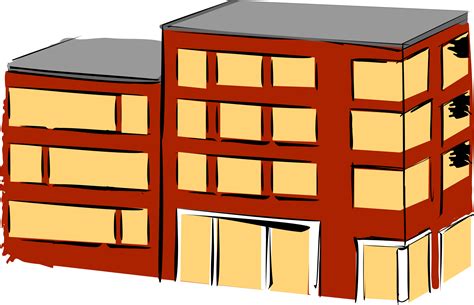 Clipart - Apartment building