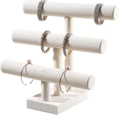 Amazon 7TH VELVET Jewelry Organizer Holder With 3 Tier Easily For