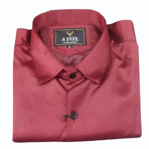 Men Red Formal Satin Shirt, Full Sleeves at Rs 600 in Hyderabad | ID ...