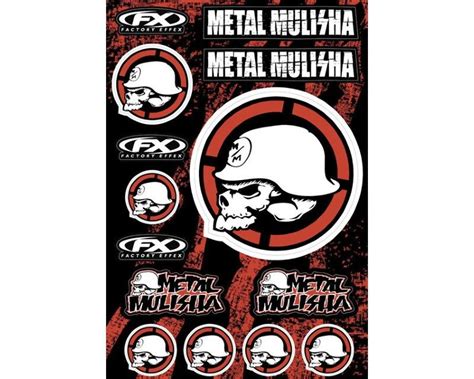 Factory Effex Metal Mulisha Sticker Sheet Kit