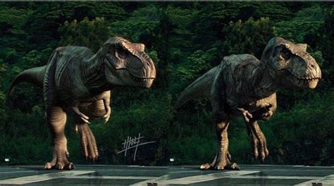 So Here S A Comparison Of Jurassic World Rexy And How She Was Supposed To Look Like Which