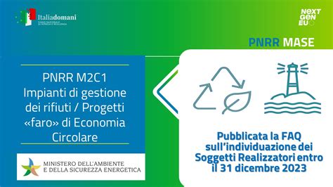 Pnrr Impianti Di Rifiuti E Progetti Faro Di Economia Circolare