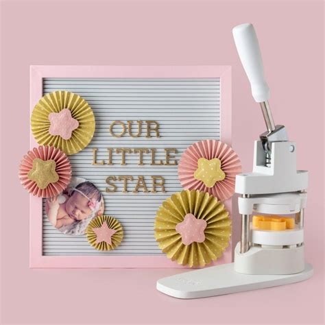 We R Memory Keepers Button Press Puffy Shaker Star Insert 60000452