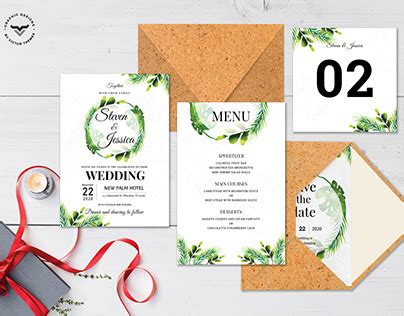 Wedding Menu Templates Projects | Photos, videos, logos, illustrations and branding on Behance