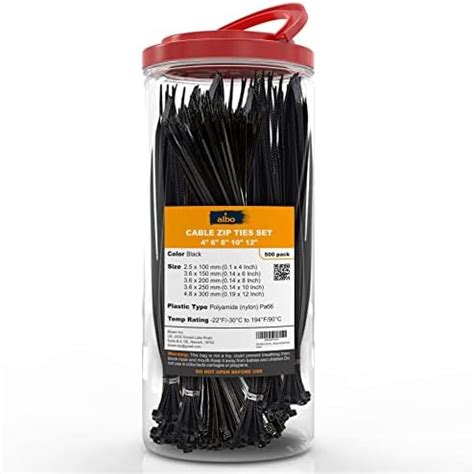 Amazon Zip Ties Assorted Sizes 700 Pack 4 6 8 10 12 Inch Cable