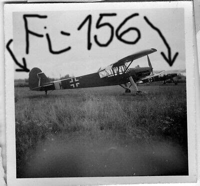 ORIG FOTO LUFTWAFFE Flugzeug Fieseler Fi 156 Storch Am Flugplatz