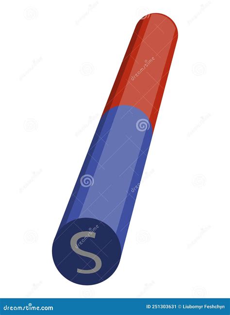 Red And Blue Magnet Icon With Two Poles North And South Isolated On ...