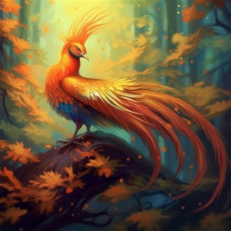 Premium Ai Image A Beautiful Majestic Phoenix Bird