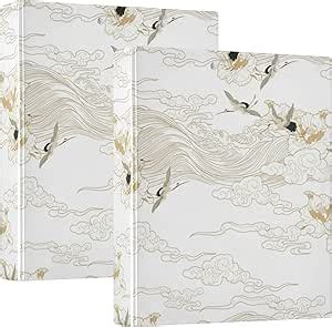 Chinese Cranes Golden Free 1 5 Notebook Binders 3 Rings Binders With