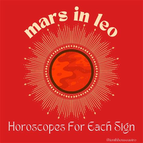 What Does Mars In Leo Mean For Your Zodiac Sign