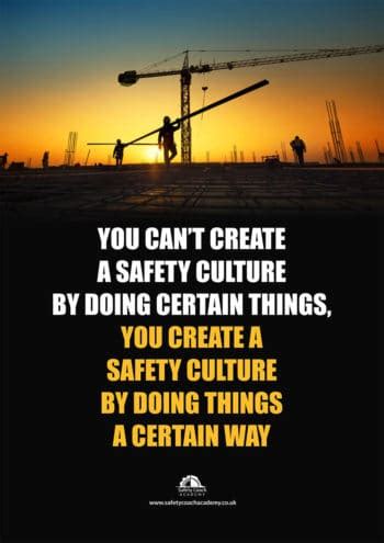 Safety Culture Poster - Safety Coach Academy