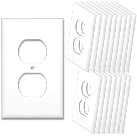 [20 Pack] Neu 1 Gang Duplex Receptacle Outlet Switch Cover Mid Size Wall Plates 3 X 4 75