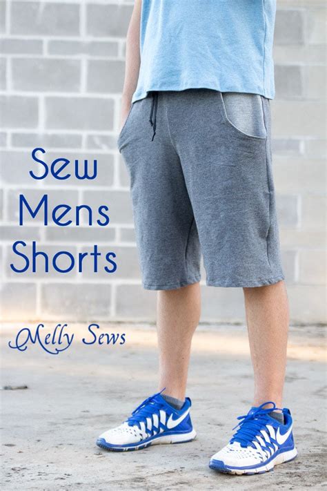 Mens Shorts Tutorial with Pockets - Melly Sews