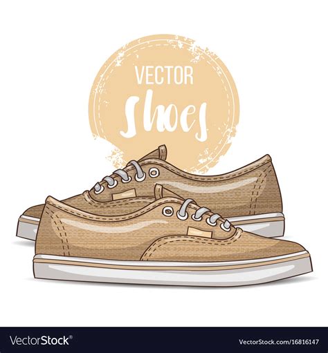 Fashion sketch womens shoes Royalty Free Vector Image