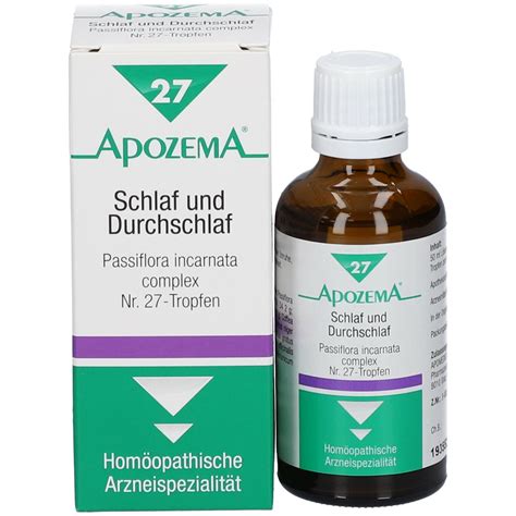 APOZEMA Schlaf Und Durchschlaf Tropfen Nr 27 50 Ml Shop Apotheke At