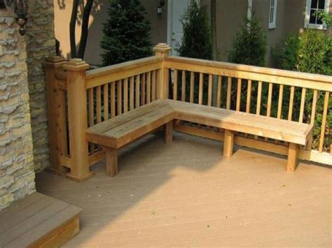 Image Result For Built In Deck Seating As Railing