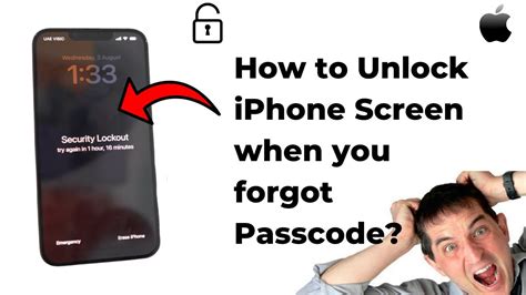 How To Unlock Your Iphone Screen When You Forgot Your Passcode Youtube