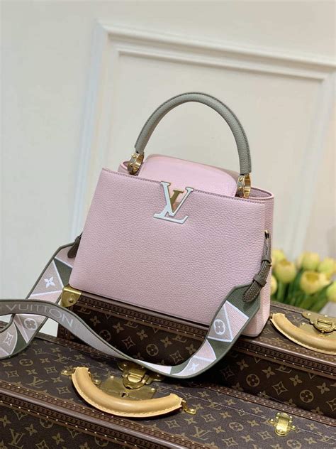 Lv M Louis Vuitton Capucines Mm Handbag Rose Beige Wholesales