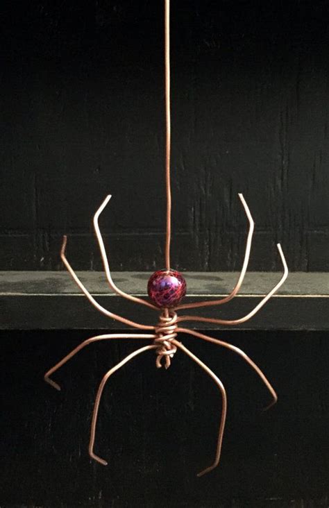 Copper Wire Spider Lg By Elsbethlair On Etsy Copper Wire Art Wire Spider Copper Wire Crafts