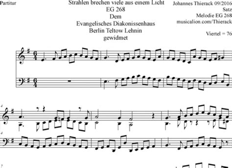 Strahlen Brechen Viele Aus Einem Licht Fuge Und Lied EG 268 Johannes