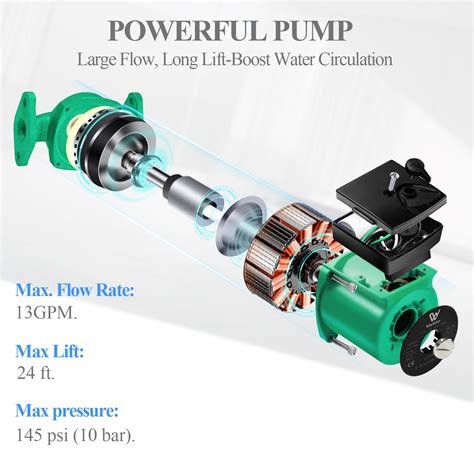 Snapklik Ab V Circulation Pump W Gpm Hot Water