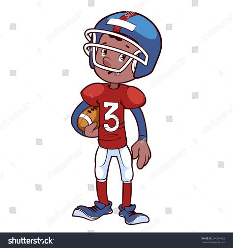 American Football Player Ball Vector Clip-art Stock Vector (Royalty Free) 244274155 | Shutterstock