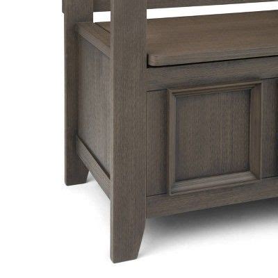 48 Halifax Entryway Storage Bench Farmhouse Gray WyndenHall Raum