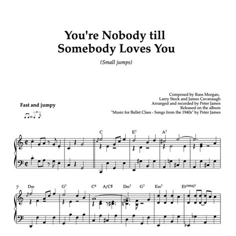 You Re Nobody Till Somebody Loves You Sheet Music Pdf