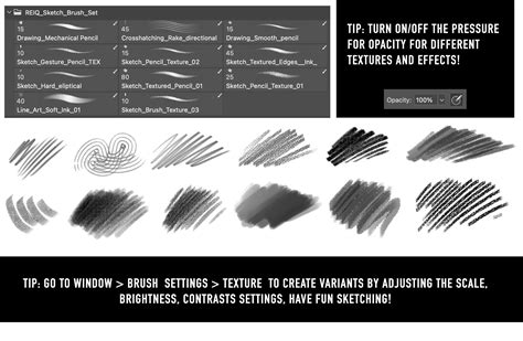 Reiq Photoshop Sketch & Drawing Brush Set – REIQSHOP