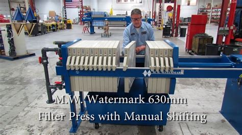 M W Watermark 630mm Filter Press With Manual Plate Shifting YouTube